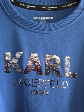 Karl Lagerfeld Sequin Logo Sweatshirt 🎉NWT